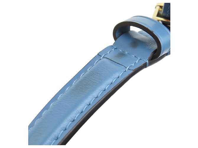 Louis Vuitton Blue Calfskin LV Pont 9 Soft MM Blu chiaro - vista 11