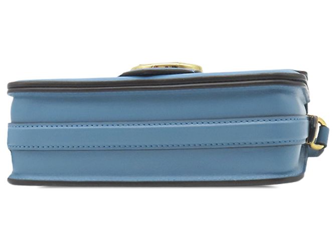 Louis Vuitton Blue Calfskin LV Pont 9 Soft MM Blu chiaro - vista 2