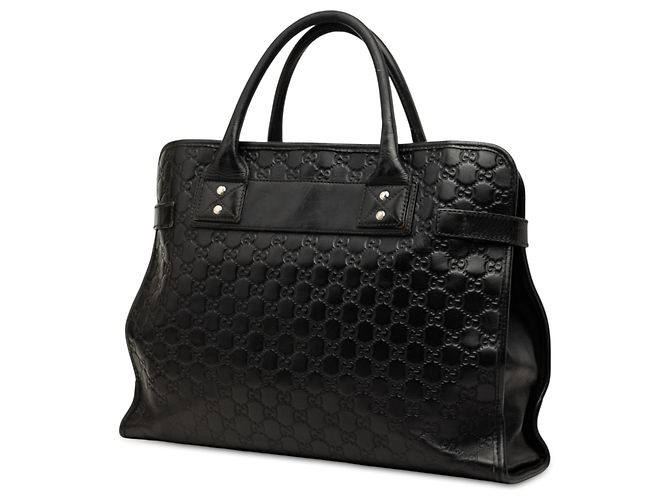 Borsa Business Gucci Black Guccissima Web Nero - vista 2