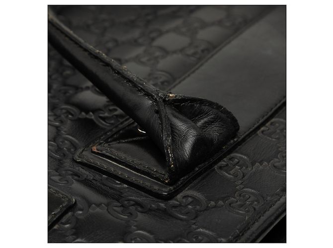 Borsa Business Gucci Black Guccissima Web Nero - vista 7