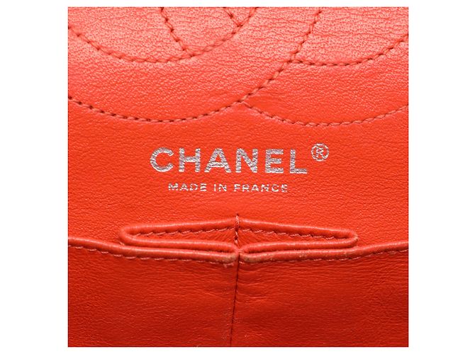 Chanel Orange Quilted Patent Caviar Reissue 2.55 Double Flap 226 Arancione - vista 5