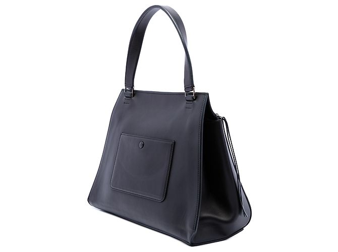 Céline Celine Black Medium Bicolor Leather Edge Handbag - view 2