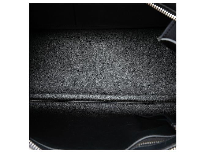 Céline Celine Black Medium Bicolor Leather Edge Handbag - view 4