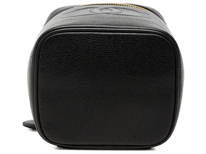 Necessaire Chanel Black CC Caviar Vanity Case Nero - vista 3