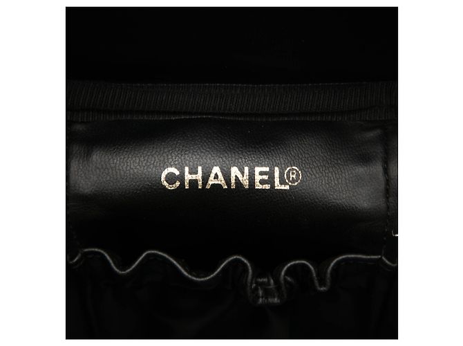 Necessaire Chanel Black CC Caviar Vanity Case Nero - vista 5