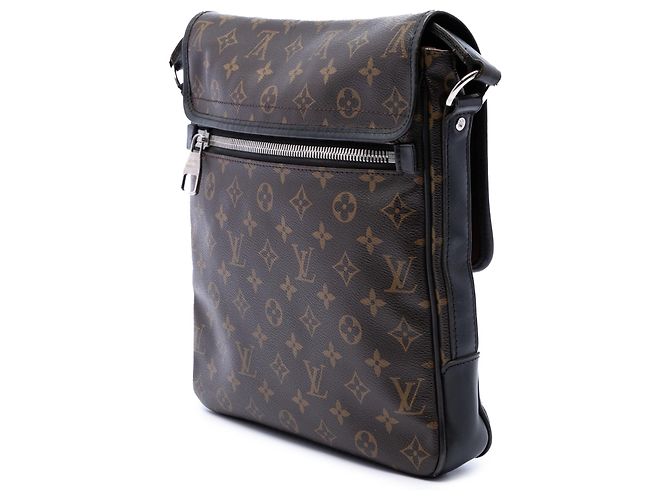 Louis Vuitton Brown Monogram Macassar Bass MM Marrone - vista 2