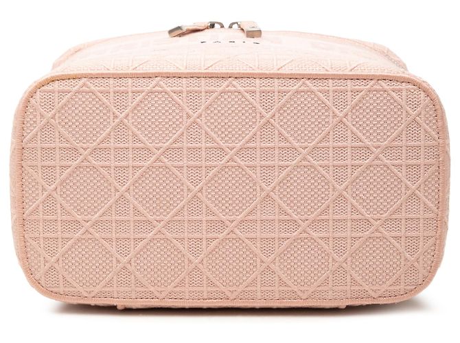 Necessaire Dior Pink Diortravel Canvas Cannage D Lite Rosa - vista 3