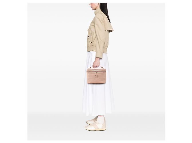 Necessaire Dior Pink Diortravel Canvas Cannage D Lite Rosa - vista 6