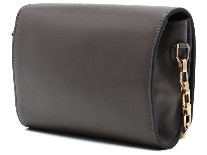 Louis Vuitton Louise Chain GM in pelle di vitello marrone Taupe - vista 2