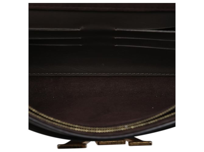 Louis Vuitton Louise Chain GM in pelle di vitello marrone Taupe - vista 4