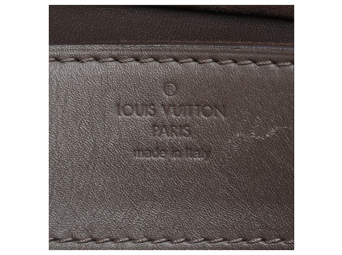 Louis Vuitton Louise Chain GM in pelle di vitello marrone Taupe - vista 5