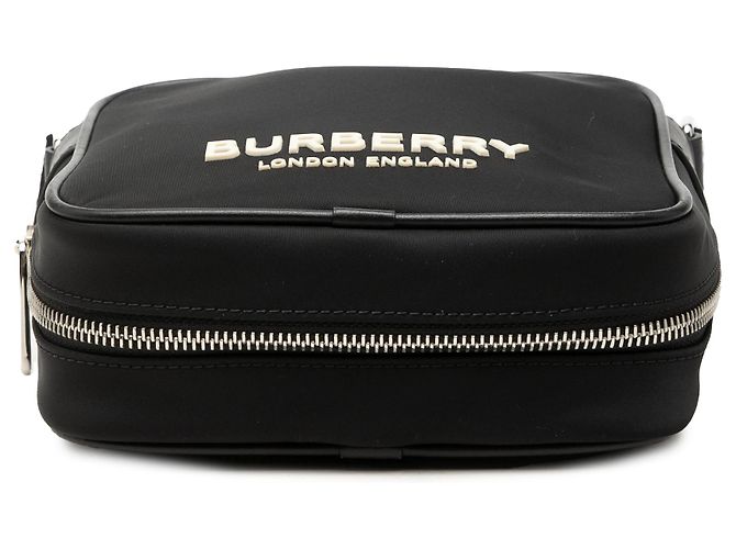 Borsa a tracolla Burberry Paddy in nylon nero - vista 3