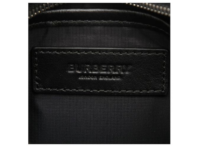 Borsa a tracolla Burberry Paddy in nylon nero - vista 5