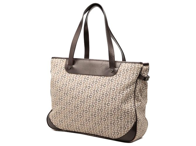 Céline Borsa Tote Celine Beige C Macadam Canvas - vista 2
