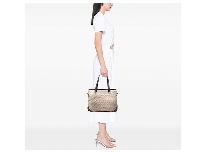 Céline Borsa Tote Celine Beige C Macadam Canvas - vista 7