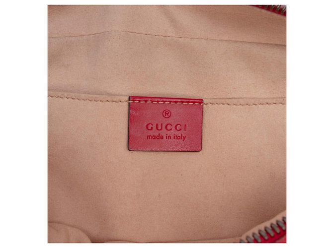 Gucci Borsa a tracolla Small GG Marmont in pelle matelassé rossa Rosso - vista 5