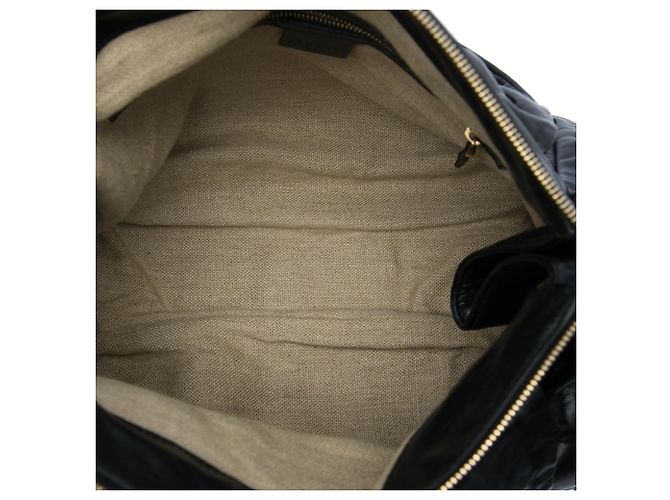 Borsa Tote Gucci Hysteria Large in pelle di vitello nera - vista 4