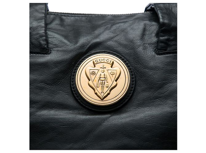 Borsa Tote Gucci Hysteria Large in pelle di vitello nera - vista 5