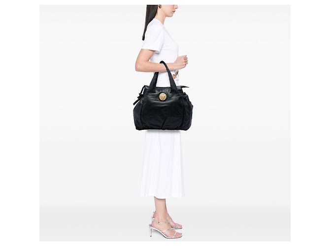 Borsa Tote Gucci Hysteria Large in pelle di vitello nera - vista 6