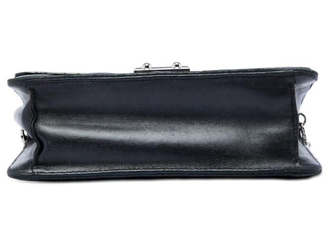 Borsa a tracolla Miss Dior Promenade in pelle di agnello e vernice nera Cannage Dior Nero - vista 3