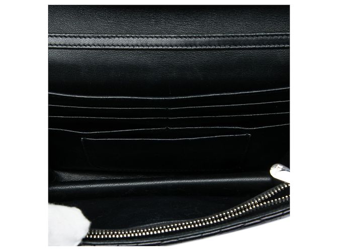 Borsa a tracolla Miss Dior Promenade in pelle di agnello e vernice nera Cannage Dior Nero - vista 4