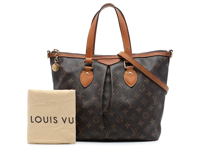 Louis Vuitton Brown Monogram Palermo PM Marrone - vista 7