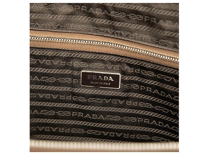 Borsa Business Prada in Saffiano Marrone - vista 5