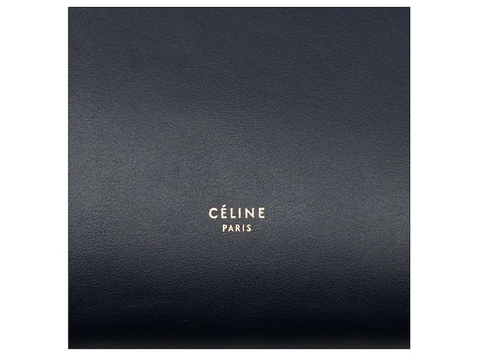 Belt Bag Céline Celine Mini Gürteltasche Bicolor aus glattem Kalbsleder Blau Marineblau - Ansicht 5
