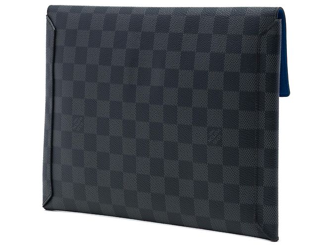 Louis Vuitton Black Damier Graphite Alpha Pochette GM Nero - vista 2