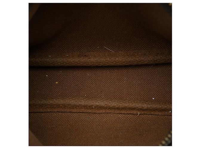 Louis Vuitton Brown Monogram Mini Pochette Accessoires Marrone - vista 4