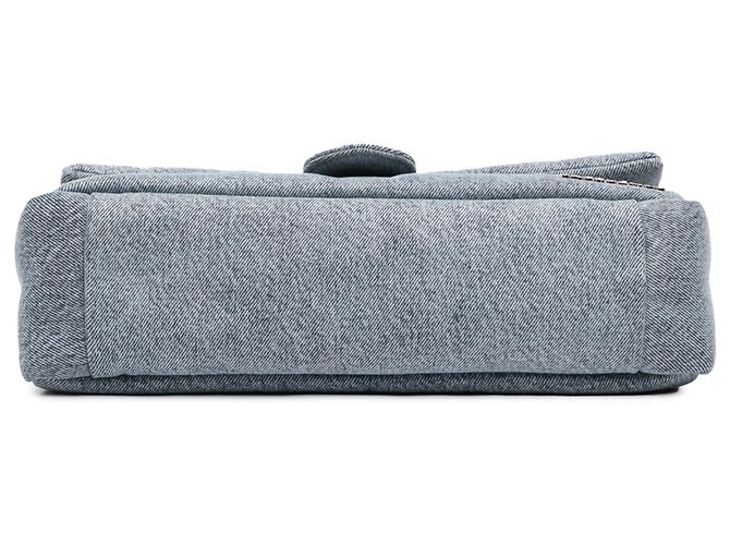Borsa Jacquemus Le Bambimou in denim blu - vista 3