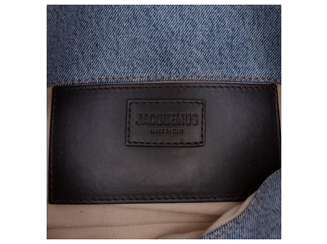 Borsa Jacquemus Le Bambimou in denim blu - vista 5