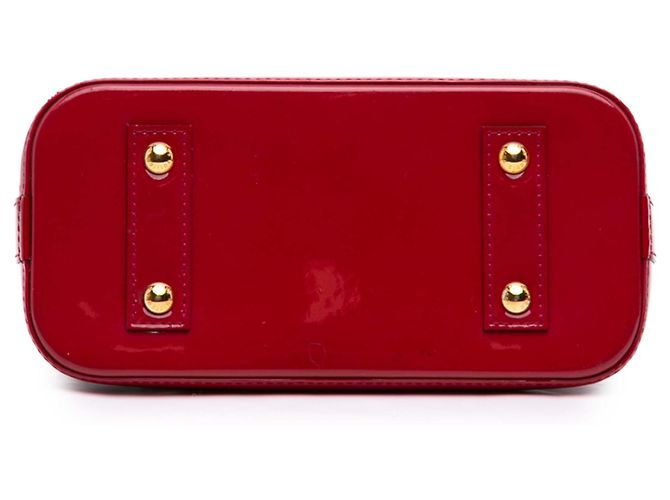 Louis Vuitton Red Monogram Vernis Alma BB Rosso - vista 3
