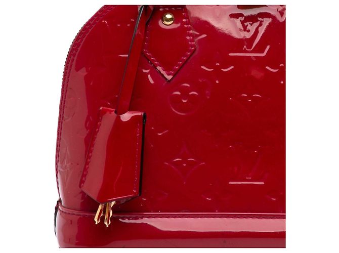 Louis Vuitton Red Monogram Vernis Alma BB Rosso - vista 6