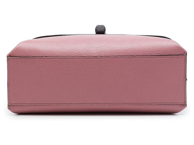 Bamboo Borsa Satchel Daily Gucci in pelle di vitello rosa, modello Small con bambù - vista 3