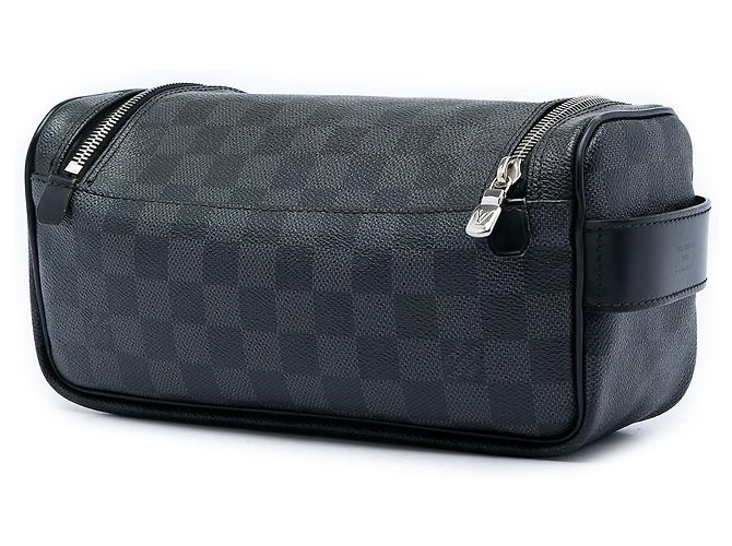 Necessaire Louis Vuitton Black Damier Graphite Nero - vista 2