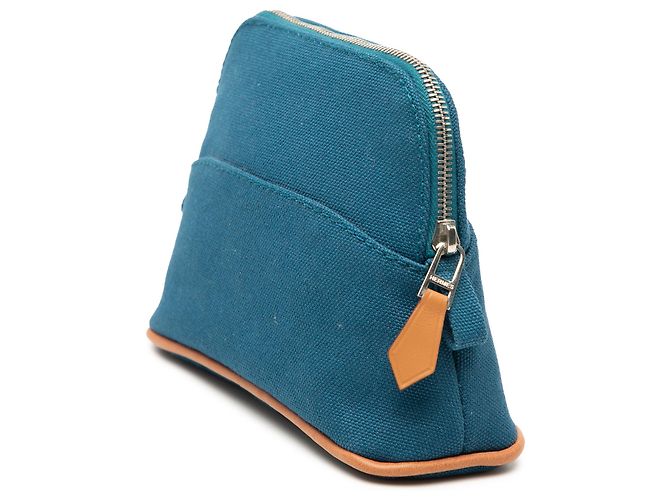 Hermès Blue Mini Mini Canvas Bolide Case Blau - Ansicht 2