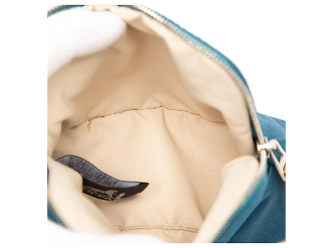 Hermès Blue Mini Mini Canvas Bolide Case Blau - Ansicht 4