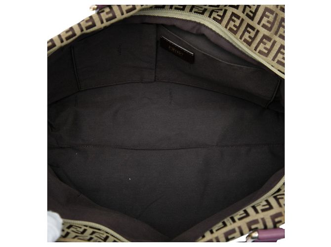 Sac Tote Fendi Beige Zucchino Canvas Superstar - vue 4