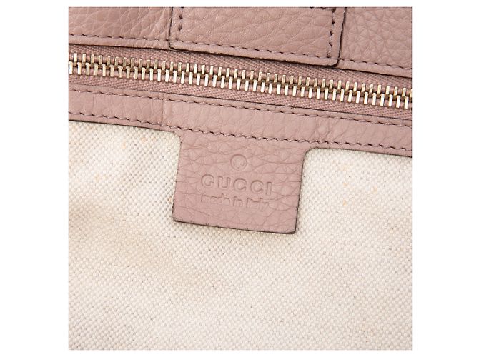 Borsa Gucci Bamboo Shopper media in pelle di vitello rosa - vista 5