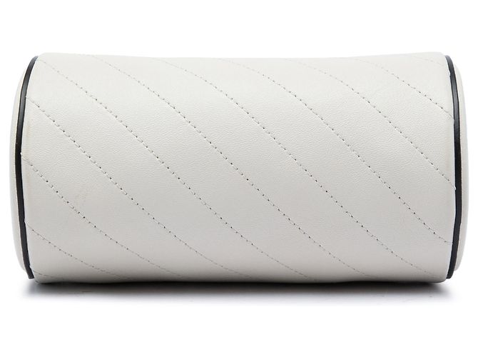 Borsa a tracolla Blondie Barrel Gucci mini in vitello bianco Crudo - vista 3