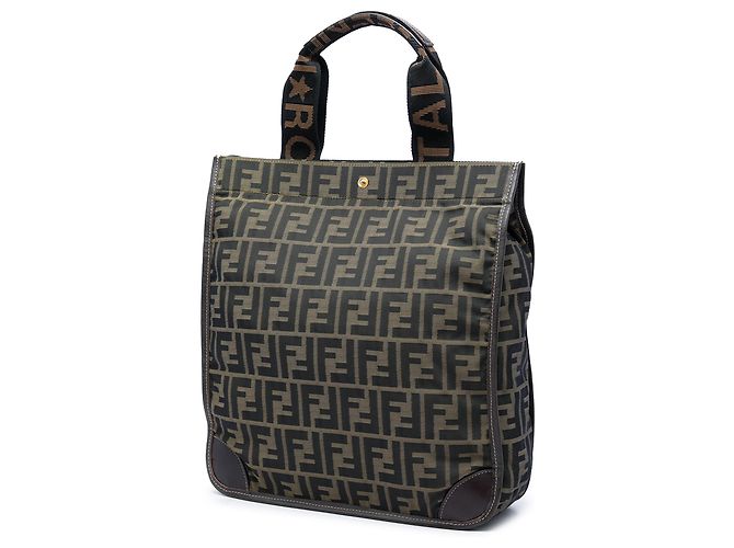 Tote Pieghevole Fendi Brown Zucca Canvas Marrone - vista 2