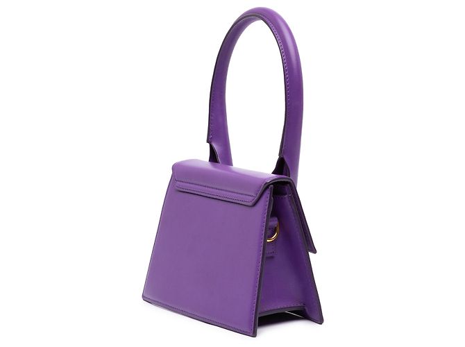 Jacquemus Le Chiquito Moyen em couro roxo Roxo escuro - vista 2