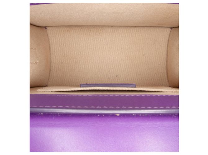 Jacquemus Le Chiquito Moyen em couro roxo Roxo escuro - vista 4