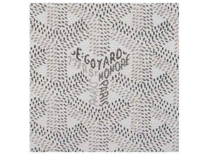 Goyard White Goyardine Senat MM Bianco - vista 5