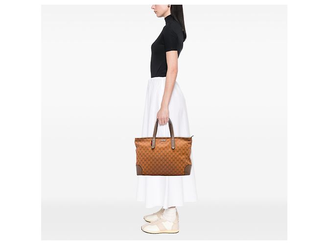 Gucci GG Canvas Web Tote in Orange - Ansicht 5