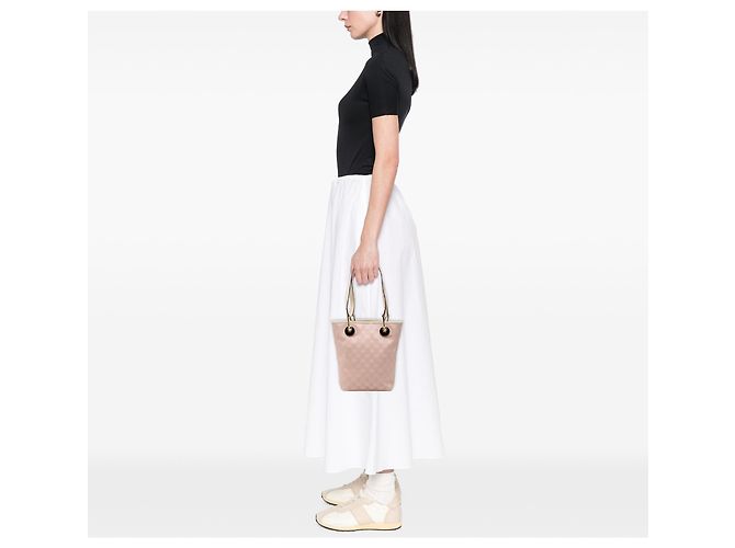 Gucci Pink GG Canvas Eclipse Tote - Ansicht 6