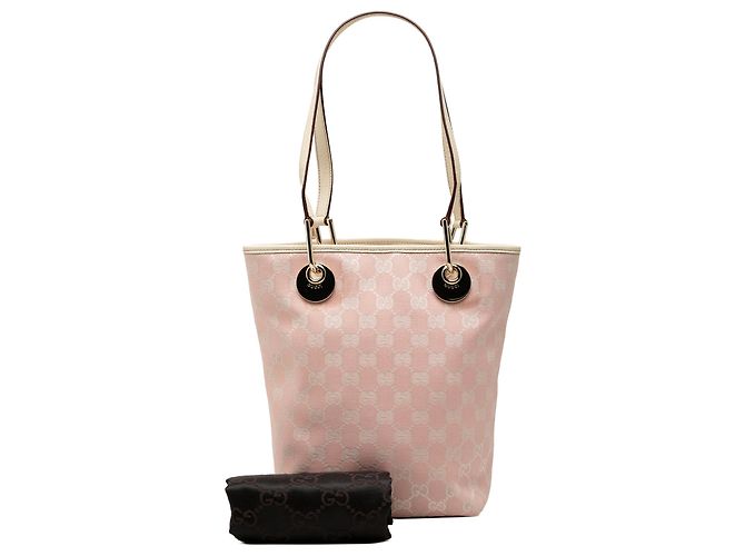 Gucci Pink GG Canvas Eclipse Tote - Ansicht 7