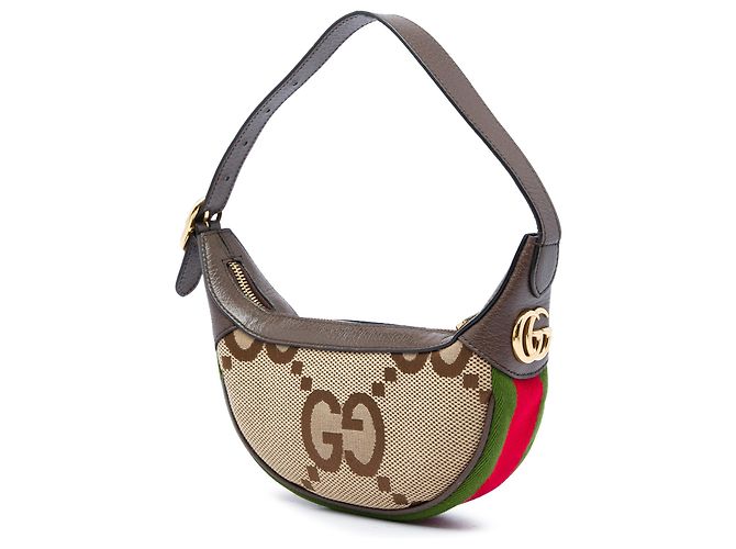 Borsa a tracolla Gucci Ophidia Mini Jumbo GG Canvas Web Beige - vista 2