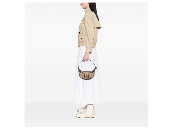 Borsa a tracolla Gucci Ophidia Mini Jumbo GG Canvas Web Beige - vista 6